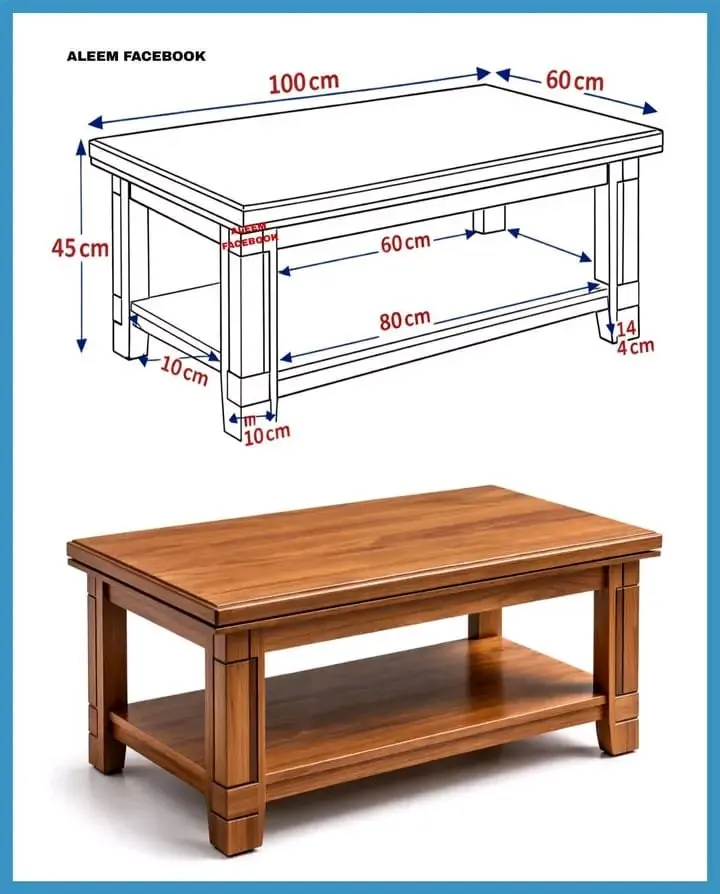 Classic timber coffee table