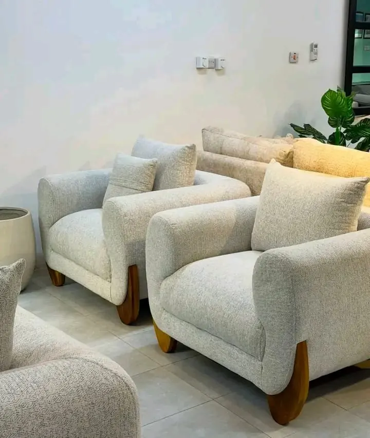 Ivory lounge chair