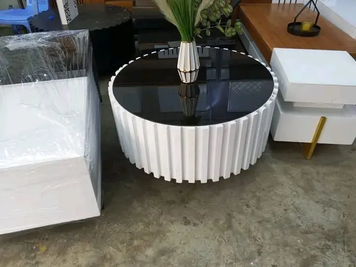 Round statement coffee table