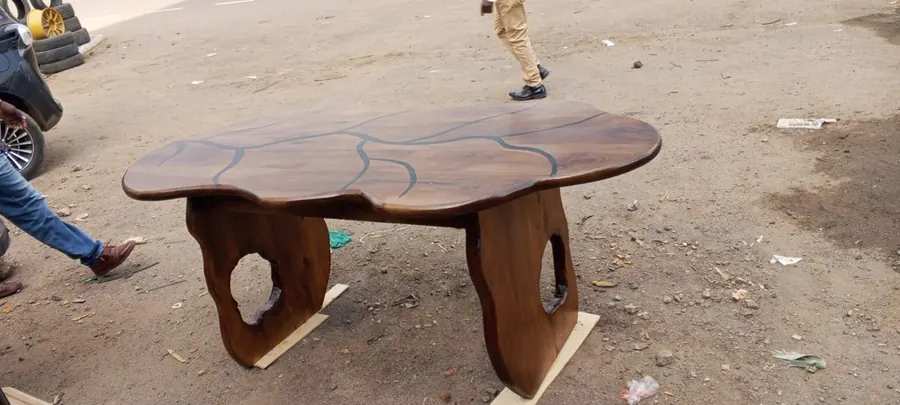 Organic timber coffee table