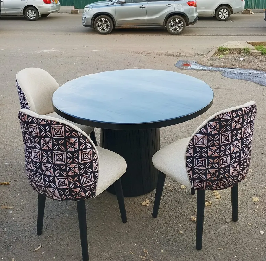 Patterned bistro dining set